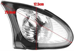 img 2 attached to 🔦 Clear Lens Corner Light Replacement Cover for E46 3-Series 4DR 2002-2005 Turn Signal Lights
