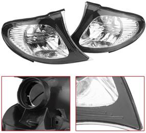 img 1 attached to 🔦 Clear Lens Corner Light Replacement Cover for E46 3-Series 4DR 2002-2005 Turn Signal Lights