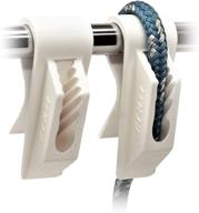 🚤 folbe boat fender hanger adjuster clip (sold in pairs) - designed for 1-inch (25 mm) rail size - color: white логотип