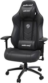 img 4 attached to 🎮 Anda Seat Dark Demon Ergonomic Gaming Chair with 160° Recline, Adjustable Armrests, and Lumbar Support – Perfect for Home Gaming or Office Use!