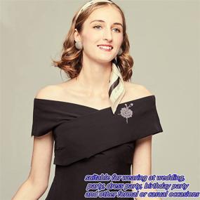 img 2 attached to 💃 Stylish Rhinestone Brooches: La Luen Cute Dance Brooch Jewelry for Women & Girls - Perfect Shawl & Scarf Clip