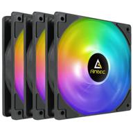 вентиляторы antec p12 series 3 pack rgb: вентиляторы для высокопроизводительного компьютерного корпуса с экстремальной воздушной подачей и превосходным давлением воздуха логотип