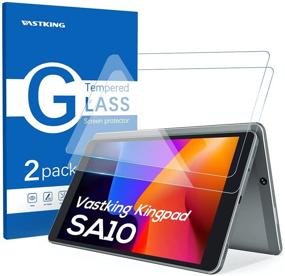 img 4 attached to 📱 High-Quality Tempered Glass Screen Protector for Vastking Kingpad SA10 Tablet - Anti-Shatter, Scratch-Resistant, Anti-Fingerprint, Crystal Clear Shield, Ultra Durable Screen Protector