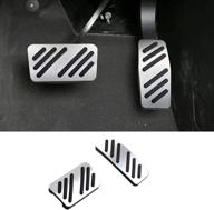 🚗 ttcr-ii chevrolet blazer pedal covers: anti-slip aluminum-alloy brake & gas pedal pad (2019-2021 chevy blazer, auto transmission, 2 pcs, no drill) logo