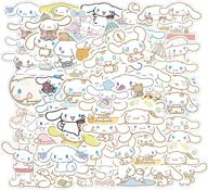 🐶 cute anime stickers - cinnamoroll cartoon stickers for hydro flask, 50pcs vinyl laptop decal for water bottle, bike, guitar, luggage, phone, computer, skateboard (cinnamoroll) logo