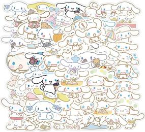 img 4 attached to 🐶 Cute Anime Stickers - Cinnamoroll Cartoon Stickers for Hydro Flask, 50PCS Vinyl Laptop Decal for Water Bottle, Bike, Guitar, Luggage, Phone, Computer, Skateboard (Cinnamoroll)