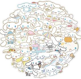 img 3 attached to 🐶 Cute Anime Stickers - Cinnamoroll Cartoon Stickers for Hydro Flask, 50PCS Vinyl Laptop Decal for Water Bottle, Bike, Guitar, Luggage, Phone, Computer, Skateboard (Cinnamoroll)
