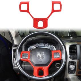 img 4 attached to Voodonala For 2010-2017 Dodge RAM Steering Wheel Cover Trim