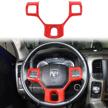 voodonala for 2010-2017 dodge ram steering wheel cover trim logo