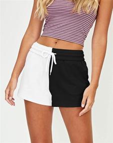 img 3 attached to 🩳 AUTOMET Women's Casual Summer Shorts with Drawstring, Elastic High Waist, and Comfy Sweat Fabric - Ideal for Running, Yoga, and Everyday Wear