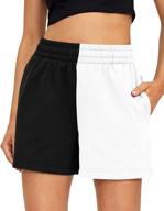 🩳 automet women's casual summer shorts with drawstring, elastic high waist, and comfy sweat fabric - ideal for running, yoga, and everyday wear логотип