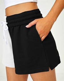 img 1 attached to 🩳 AUTOMET Women's Casual Summer Shorts with Drawstring, Elastic High Waist, and Comfy Sweat Fabric - Ideal for Running, Yoga, and Everyday Wear