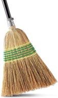 🧹 yocada heavy-duty broom - outdoor commercial & indoor use | perfect for courtyard, garage, lobby, mall, market, floors, home, office | leaves, stone, dust, rubbish | 59.8-inch logo