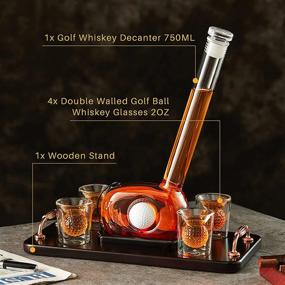 img 3 attached to 🏌️ Golf-Themed Decanter and Whiskey Glasses Set