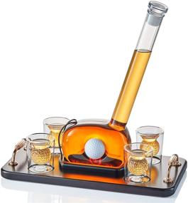 img 4 attached to 🏌️ Golf-Themed Decanter and Whiskey Glasses Set