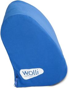 img 2 attached to 🚗 Optimized Window Seat Headrest Pillow for Car, Train, and Airplane Travel - Wolli (Blue)