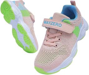 img 4 attached to 💨 Breathable Non-Slip Athletic Shoes for Girls - Lingmu Fashionable Collection