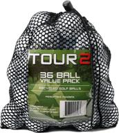 🌾 bridgestone recycled golf balls: eco-friendly mesh bag with 36 balls логотип