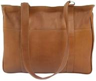 piel leather small shopping chocolate women's handbags & wallets logo
