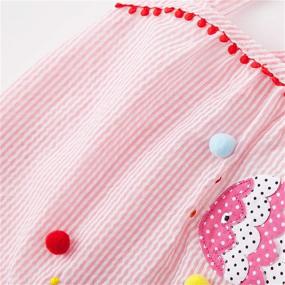 img 2 attached to Infant Girls Short Cartoon Pajamas Apparel & Accessories Baby Girls