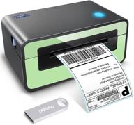 🖨️ polono label printer - high-speed 4x6 thermal label printer, professional direct thermal label maker, compatible with amazon, ebay, etsy, shopify, fedex – easy one-click setup on windows and mac (green) logo