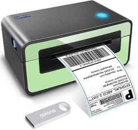 img 4 attached to 🖨️ Polono Label Printer - High-Speed 4x6 Thermal Label Printer, Professional Direct Thermal Label Maker, Compatible with Amazon, Ebay, Etsy, Shopify, FedEx – Easy One-Click Setup on Windows and Mac (Green)