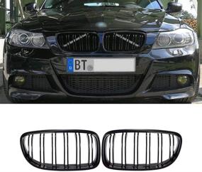 img 4 attached to Kidney Grille Compatible 2009 2011 Slats Gloss