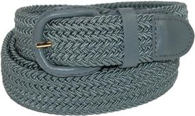 img 1 attached to 👔 Men's Accessories: CTM Elastic Braided Covered Belts for Sale