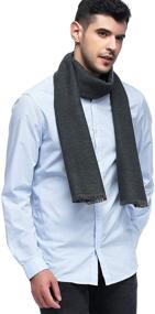 img 1 attached to Hoyayo Cashmere Winter Scarf – A Timeless Classic for Enhanced Warmth