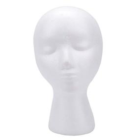 img 3 attached to Foraineam Styrofoam Mannequin Cosmetics Hairpieces Hair Care and Hair Extensions, Wigs & Accessories