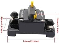 anjoshi 250a waterproof circuit breaker | 30a-300a fuse holder with manual reset | automotive marine stereo audio inline fuse for ultimate system protection logo