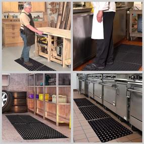 img 2 attached to Protective and Versatile SafetyCare Interlocking Rubber Drainage Floor Mat for Improved Janitorial & Sanitation Practices