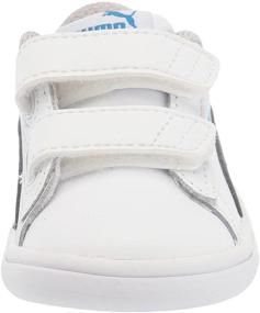 img 3 attached to 👟 PUMA Girls' Smash V2 Velcro Sneaker in Elderberry-Indigo-Silver-White for 2 M US Little Kid: Stylish and Convenient Footwear