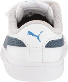 img 2 attached to 👟 PUMA Girls' Smash V2 Velcro Sneaker in Elderberry-Indigo-Silver-White for 2 M US Little Kid: Stylish and Convenient Footwear