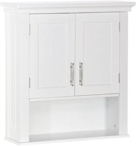 img 4 attached to 🚪 RiverRidge Somerset Two-Door, White Wall Cabinet: Stylish and Functional Storage Solution