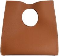 hoxis women's vintage minimalist leather handbag: trendy handbags and wallets logo