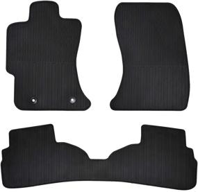 img 4 attached to 🚗 Custom Fit Megiteller Car Floor Mats for Subaru Impreza (GK) (GT) 2017-2020 & Subaru Crosstrek / XV Crosstrek 2018-2020 All-Weather Floor Liners