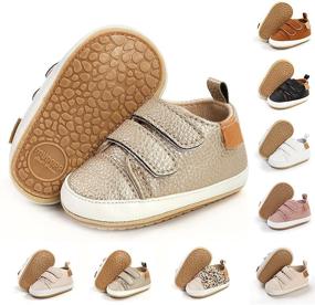 img 4 attached to 👟 TAREYKA Infant Baby Boys Girls' Sneakers: Soft Sole Anti-Slip Shoes for Newborns & Toddlers