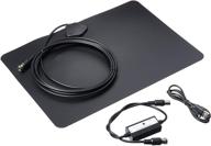 📺 smart tv antenna for indoor use - 60 mile range - ultra hd 4k - 16.5ft coaxial cable - amplified signal booster - local hd vhf uhf channels - compatible with home smart televisions - sleek black design logo