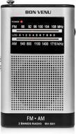 📻 портативное карманное радио bon venu am fm transistor shower radio - с превосходным приемом и приятным звуком. логотип