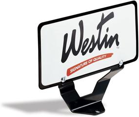 img 2 attached to Enhance Your Bull Bar Style with the Westin 32-0055 License Plate Relocator in Sleek Black Finish