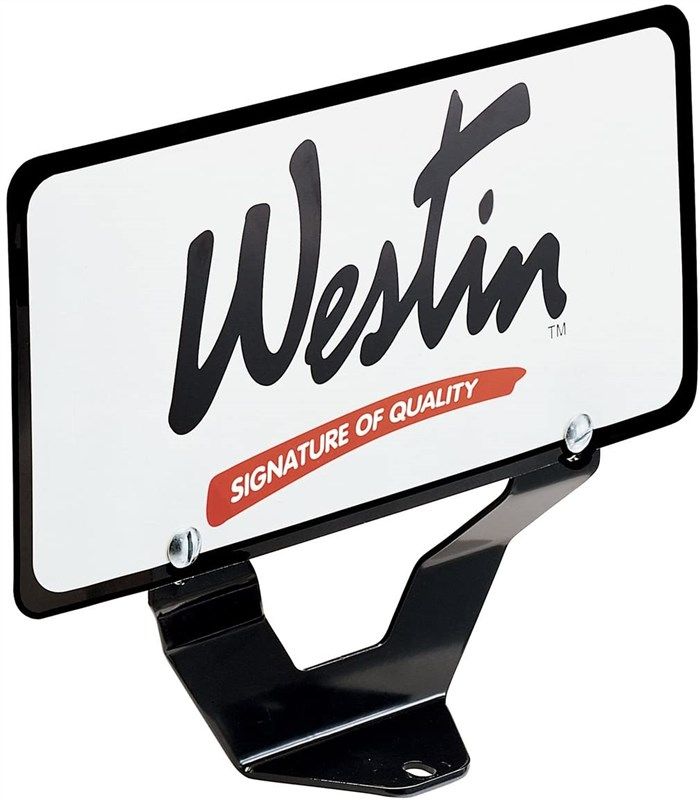 westin 32 0055 license plate relocator logo