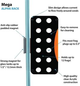 img 2 attached to 🐠 ESHOPPS Alpha Rack: Magnetic Coral Frag Rack with Powerful Non-Slip Rubber Padded Magnet for Optimal Placement in Reef Tanks