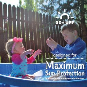 img 1 attached to JAN & JUL UPF 50+ Swim-Suits: Ultimate Baby & Toddler Protection with Long Sleeves