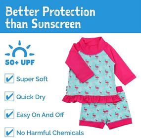 img 3 attached to JAN & JUL UPF 50+ Swim-Suits: Ultimate Baby & Toddler Protection with Long Sleeves