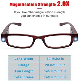 img 1 attached to Reading Glasses Magnifier Nighttime Glasses， Vision Care for Reading Glasses