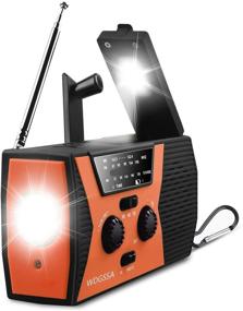 img 1 attached to 📻 2020 WDGSSA Emergency Crank Weather Radio with Solar Power, 2000mAh Hand Crank Portable AM/FM/NOAA Weather Radio with Flashlight, Reading Lamp, Cell Phone Charger, SOS for Home and Emergency (Orange)