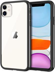 img 4 attached to 📱 JETech iPhone 11 Case (2019), 6.1-Inch - Shockproof Bumper Cover, Anti-Scratch Clear Back (Black) - Top Rated Protection