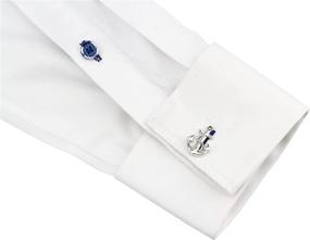img 2 attached to Knighthood Anchor Nautical Cufflinks Silver