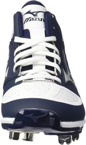 img 3 attached to ⚾️ Mizuno Dominant Baseball Cleats in Classic Black and White: Unrivaled Performance for the Diamond